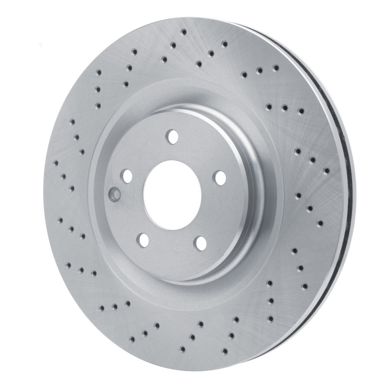 Mercedes-Benz CLK55 AMG Brake Rotor (1) - Front - R1 Concepts - Drilled - `03-`07